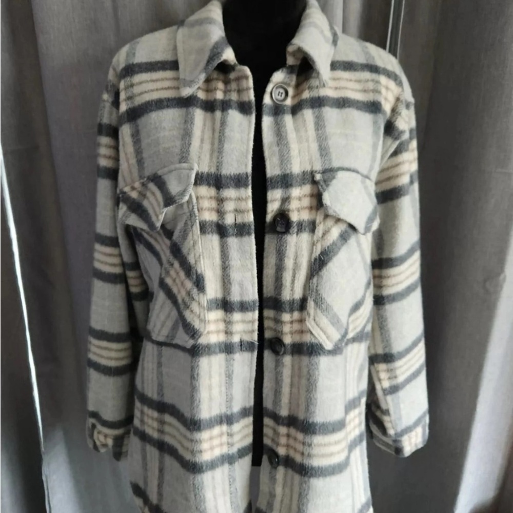 Ashley Fleece Flannel Jacket